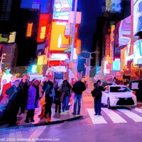 Buy canvas prints of Times Square Art by David Pyatt