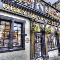 Buy canvas prints of Greyfriars Bobby Pub  by David Pyatt