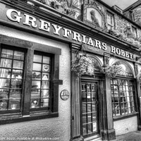 Buy canvas prints of Edinburgh's Greyfriars Bobby Pub  by David Pyatt