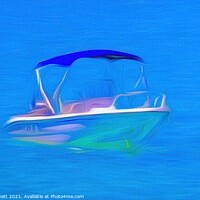 Buy canvas prints of Barbados Boat Art by David Pyatt