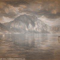 Buy canvas prints of Traunsee Lake da Vinci  by David Pyatt