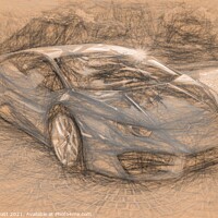 Buy canvas prints of Lamborghini Huracan da Vinci by David Pyatt