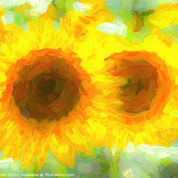 Buy canvas prints of Sunflower Dreams Art  by David Pyatt