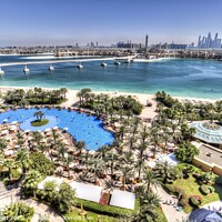 Buy canvas prints of Dubai Luxury Holiday View by David Pyatt