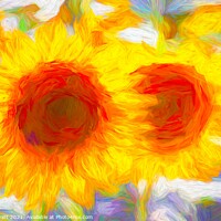 Buy canvas prints of Sunflower Art  by David Pyatt