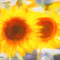 Buy canvas prints of Sunflower Art Dreaming  by David Pyatt