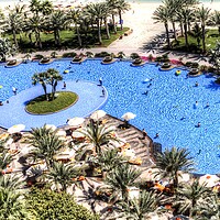 Buy canvas prints of Luxury Swimming Pool Dubai  by David Pyatt