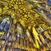 Buy canvas prints of St Giles Cathedral Van Gogh by David Pyatt
