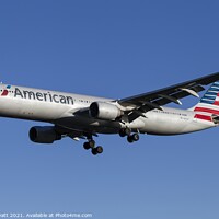 Buy canvas prints of American Airlines Airbus A330-323                           by David Pyatt