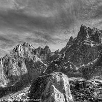 Buy canvas prints of Chamonix French Alps Panorama  by David Pyatt