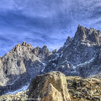 Buy canvas prints of  French Alps Chamonix Panorama  by David Pyatt