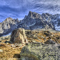 Buy canvas prints of French Alps Chamonix  by David Pyatt