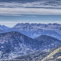 Buy canvas prints of  French Alps Panorama  by David Pyatt
