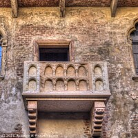 Buy canvas prints of Juliet's Balcony Verona Italy by David Pyatt