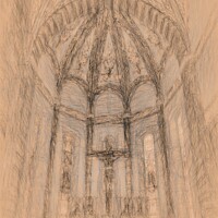 Buy canvas prints of  Basilica Of Saint Anastasia da Vinci by David Pyatt