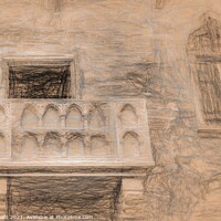 Buy canvas prints of Juliet's Balcony da Vinci by David Pyatt