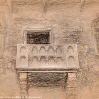 Buy canvas prints of  Juliet's Balcony Da Vinci  by David Pyatt