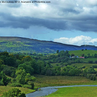Buy canvas prints of Sillees River Valley in Fermanagh by John McCoubrey