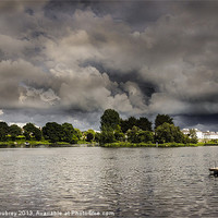 Buy canvas prints of Storm Clouds at Enniskillen by John McCoubrey