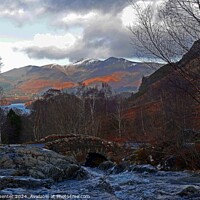 Buy canvas prints of ashness bridge and skiddaw by eric carpenter