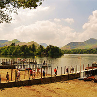 Buy canvas prints of derwentwater boats by eric carpenter
