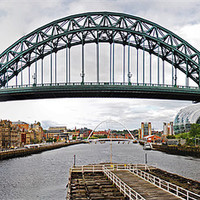 Buy canvas prints of Tyne Bridge Panorama by eric carpenter