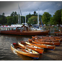 Buy canvas prints of lake boats by eric carpenter