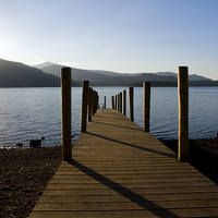 Buy canvas prints of boat pier keswick by eric carpenter