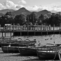 Buy canvas prints of  Derwentwater keswick Boats by eric carpenter