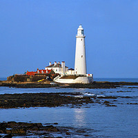 Buy canvas prints of St Marys Lighthouse  by eric carpenter