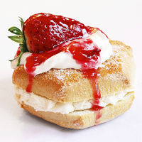 Buy canvas prints of Strawberry Scone by Alex Hooker