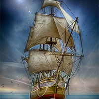 Buy canvas prints of NAVIGATING CALM WATERS by Rob Toombs