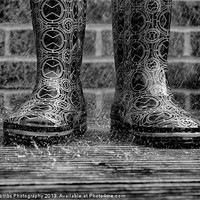 Buy canvas prints of TWO WET BOOTS by Rob Toombs