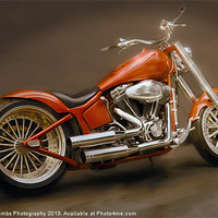 Buy canvas prints of CUSTOM HARLEY PAINTING by Rob Toombs