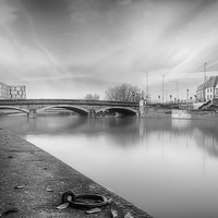 Buy canvas prints of A STILL REFLECTION B&W by Rob Toombs
