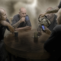 Buy canvas prints of TALKING TO MYSELF by Rob Toombs