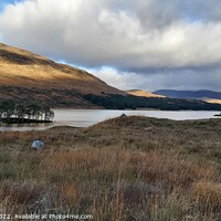 Buy canvas prints of Loch Ossian, Highlands by Lee Osborne