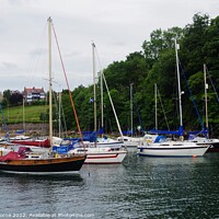 Buy canvas prints of Boats In The Harbour, Aberdour by Lee Osborne