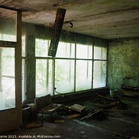 Buy canvas prints of Welcome to Hospital Number 126, Pripyat (Chernobyl Exclusion Zone, Ukraine) by Lee Osborne