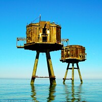 Buy canvas prints of Maunsell Sea Forts, Herne Bay by Lee Osborne