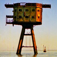 Buy canvas prints of Maunsell Sea Fort, Herne Bay by Lee Osborne