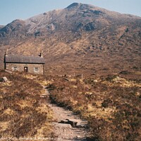 Buy canvas prints of Coire Fionnaraich Bothy, Highlands by Lee Osborne