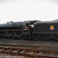 Buy canvas prints of Black Five On Shed by Lee Osborne
