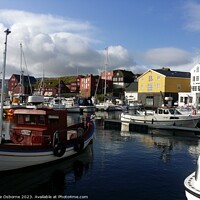 Buy canvas prints of Harbour, Tórshavn, Faroe Islands by Lee Osborne