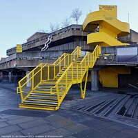 Buy canvas prints of Yellow Staircase, South Bank Centre by Lee Osborne