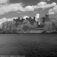 Buy canvas prints of Linlithgow Loch, Palace and Church - Infrared  by Lee Osborne