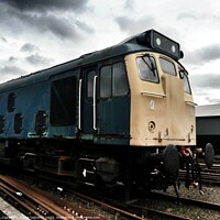 Buy canvas prints of Class 25 On Shed by Lee Osborne