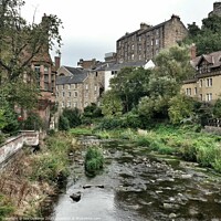 Buy canvas prints of Dean Village and Water of Leith, Edinburgh by Lee Osborne
