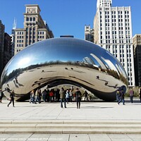 Buy canvas prints of Cloud Gate, Chicago (aka 