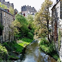 Buy canvas prints of Dean Village and Water of Leith, Edinburgh by Lee Osborne